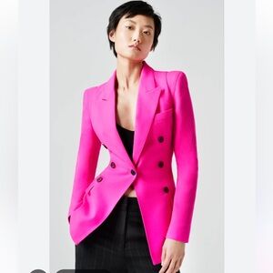 Smythe Not a DB Pagoda blazer-neon pink